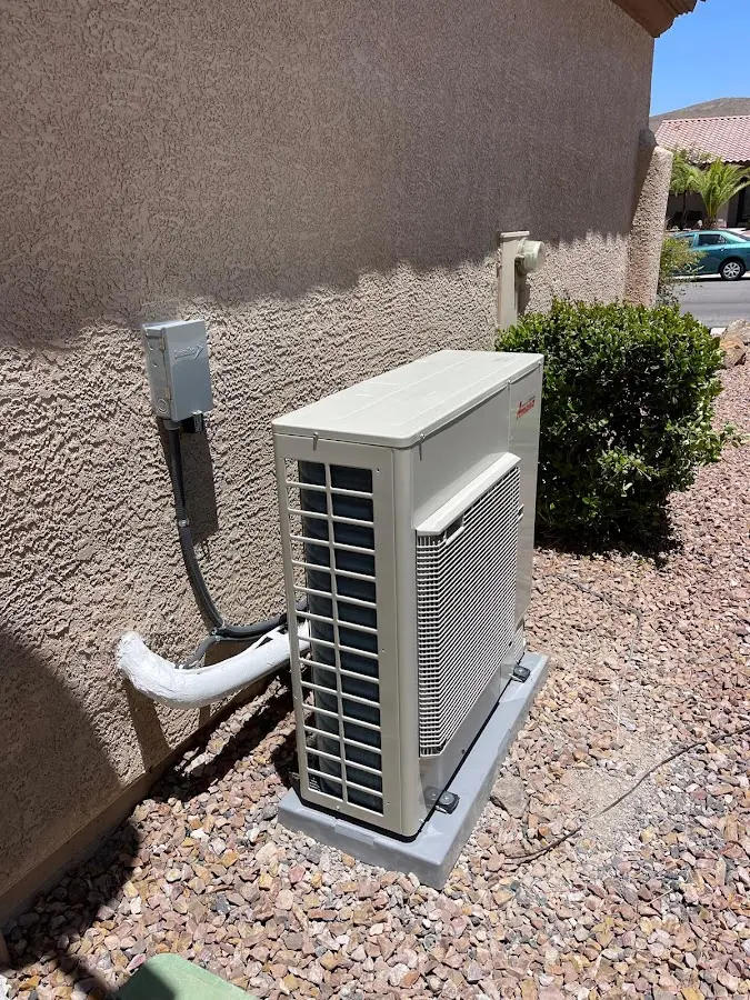Residential air conditioning condenser unit in Anthem