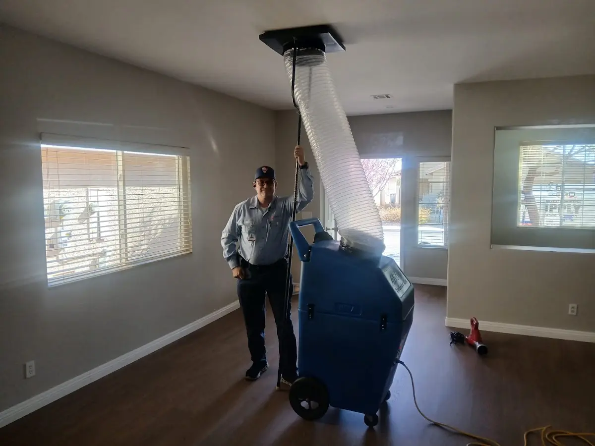 Professional Dryer Vent Cleaning work inside a Anthem home